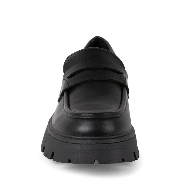 BARB Black Platform Loafers | Women's Designer Loafers – Steve Madden ...