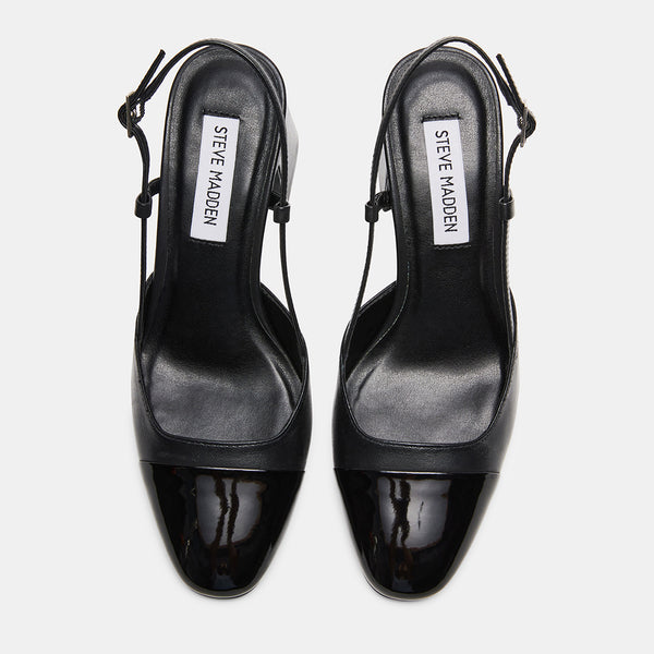 BECKA BLACK LEATHER - Women's Shoes - Steve Madden Canada
