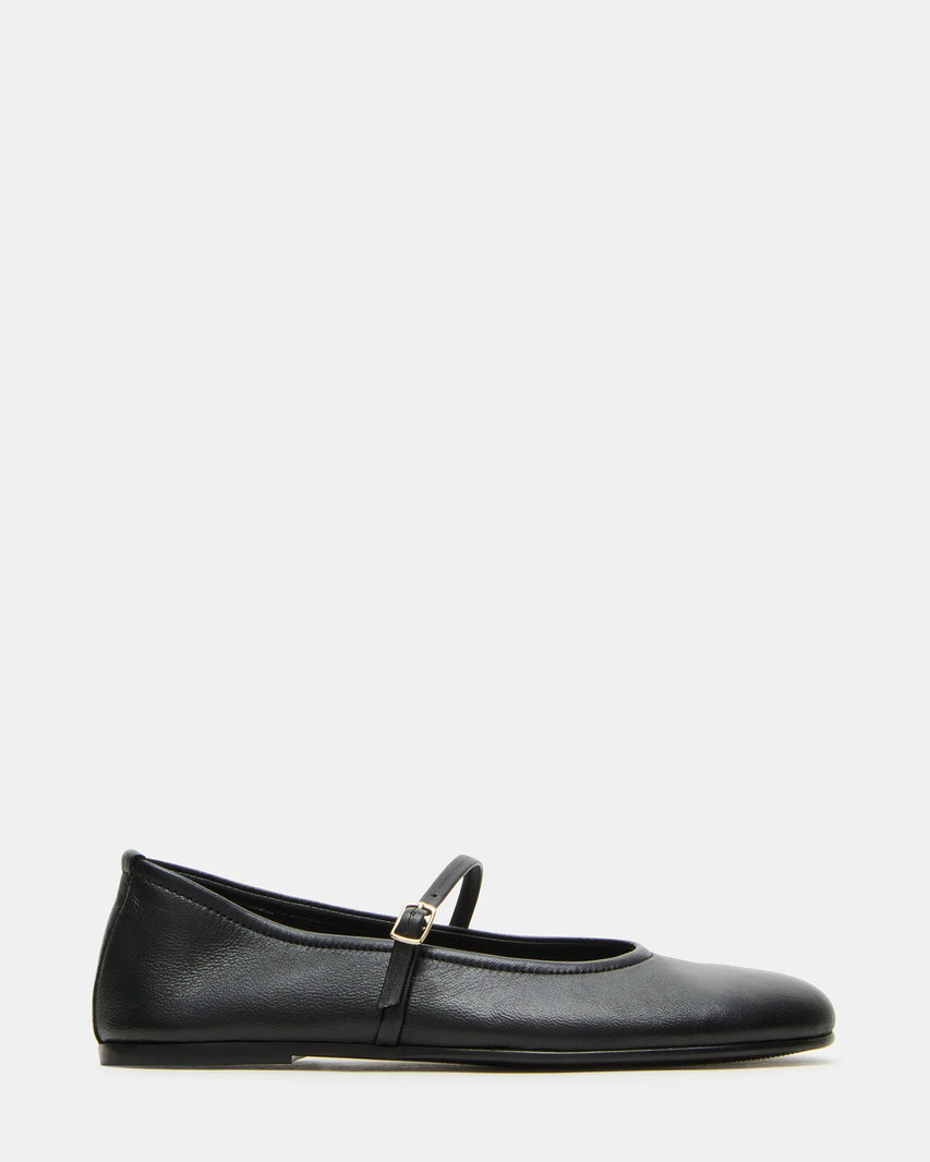 BESETTE BLACK LEATHER - Women's Shoes - Steve Madden Canada