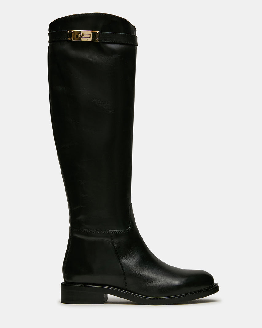 BEXLEY BLACK LEATHER - Women's Shoes - Steve Madden Canada