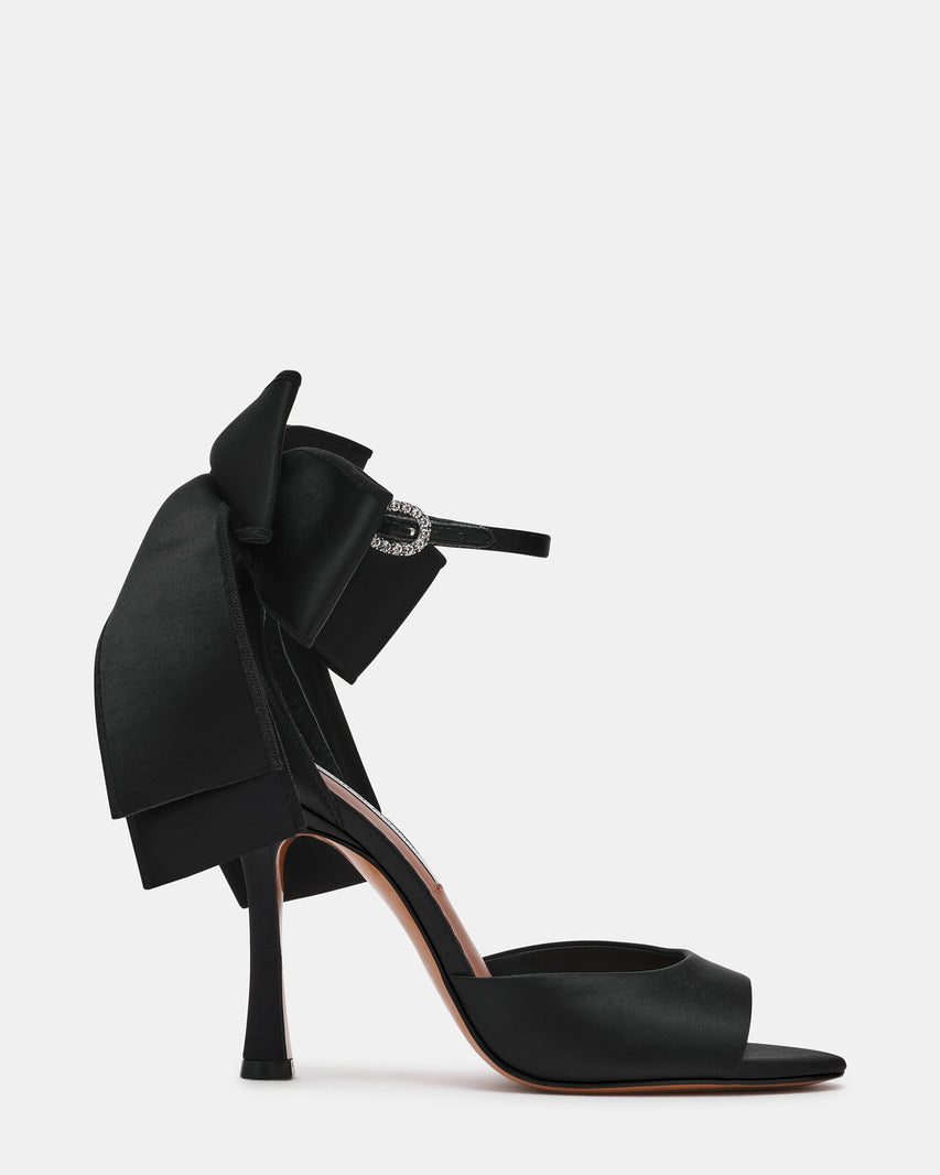 BOUGIE BLACK SATIN - Women's Shoes - Steve Madden Canada