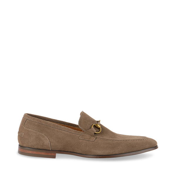 BRAAVE Taupe Suede Loafers | Men's Designer Shoes – Steve Madden Canada