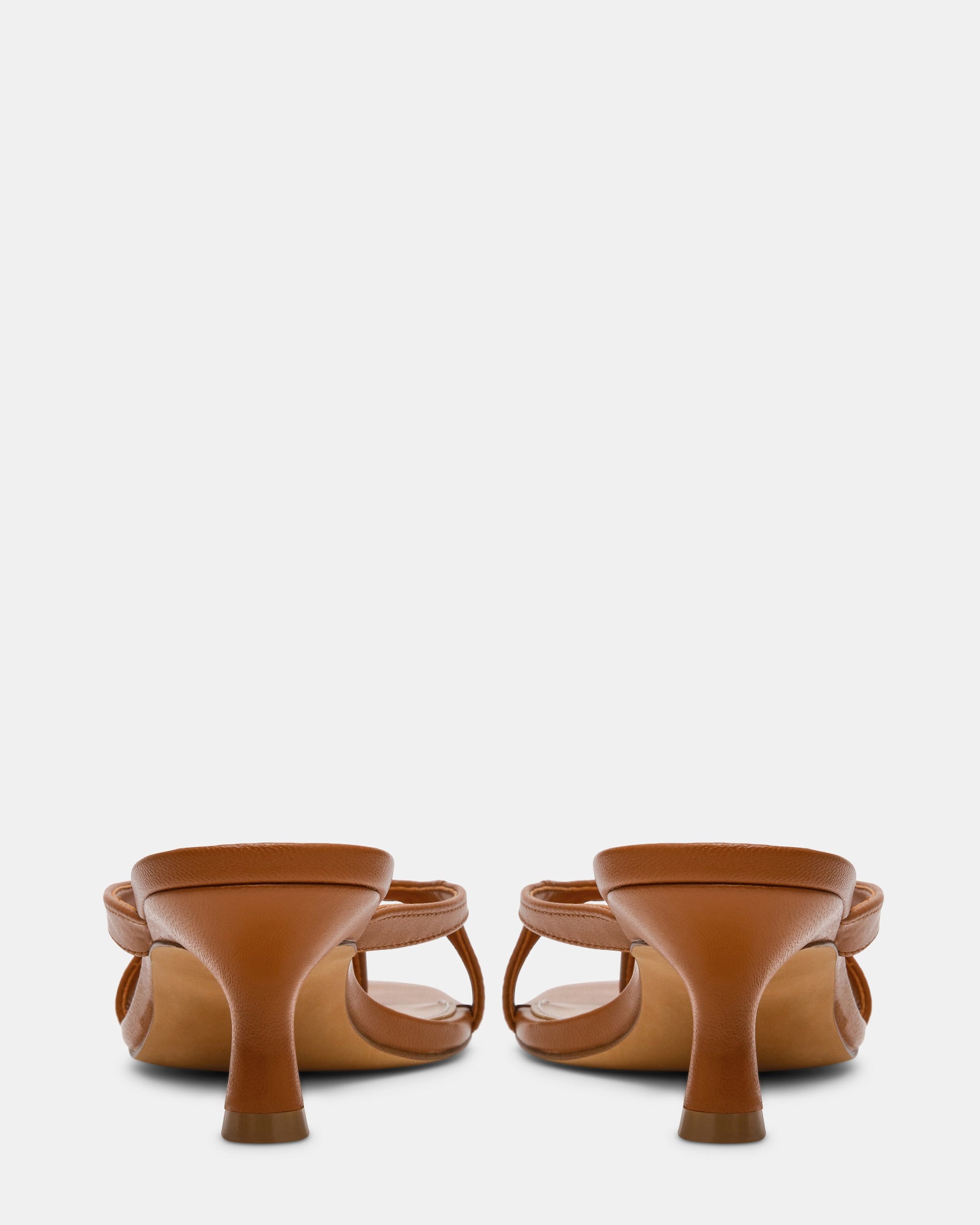 BRIENNA Tan Leather Kitten Heels | Women's Designer Shoes – Steve