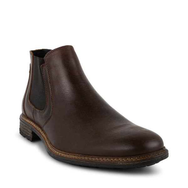 BRITHE BROWN LEATHER - Men's Shoes - Steve Madden Canada