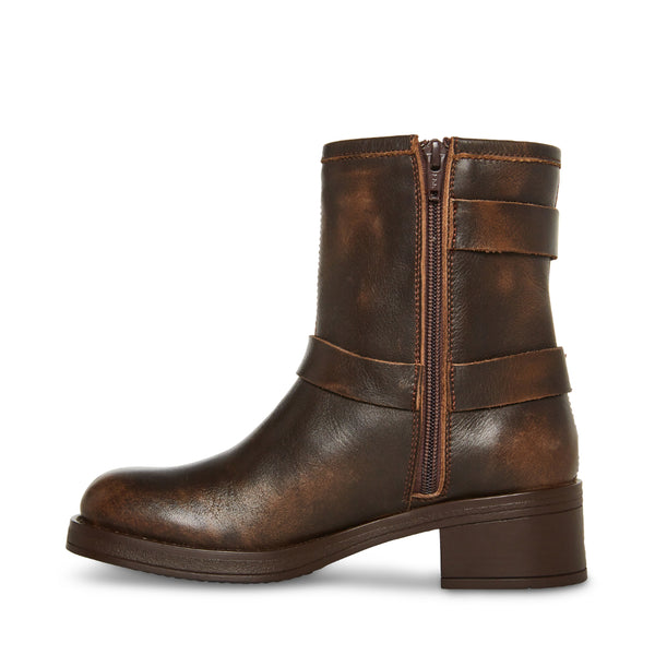 BRIXTON BROWN LEATHER - Women's Shoes - Steve Madden Canada