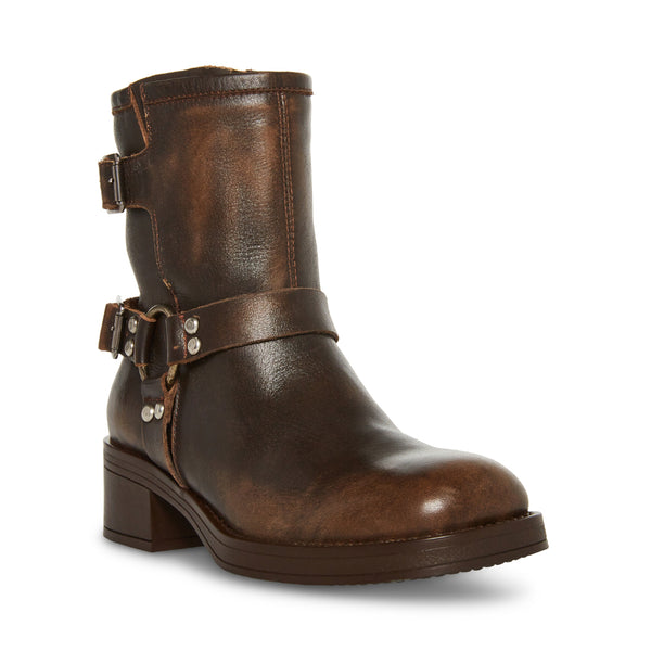 BRIXTON BROWN LEATHER - Women's Shoes - Steve Madden Canada