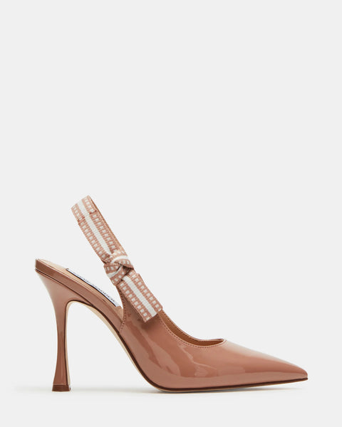 BRI Blush Patent Slingback Pumps | Women's Designer Shoes – Steve