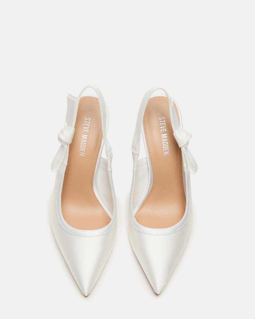 BRI WHITE SATIN - Women's Shoes - Steve Madden Canada - view 5