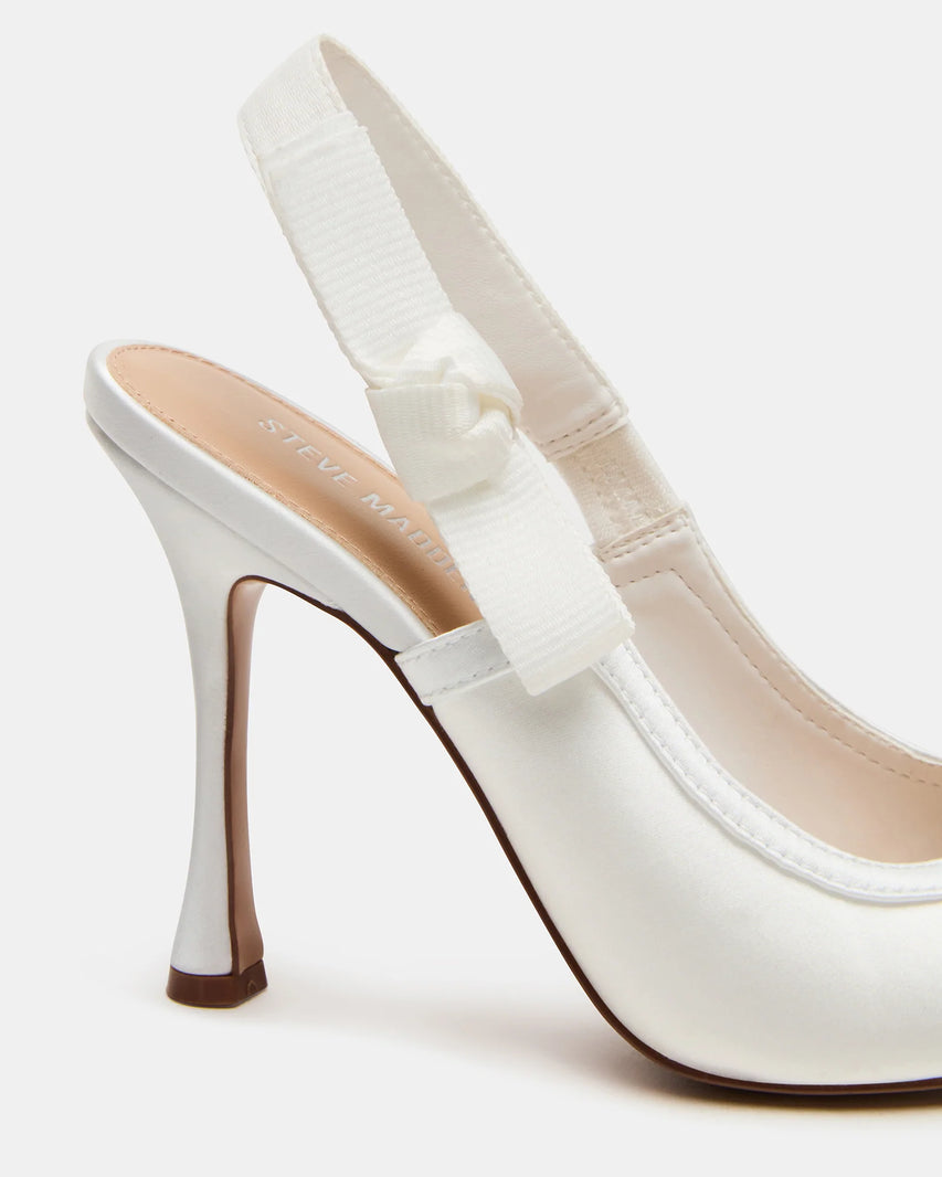 BRI WHITE SATIN - Women's Shoes - Steve Madden Canada - view 4