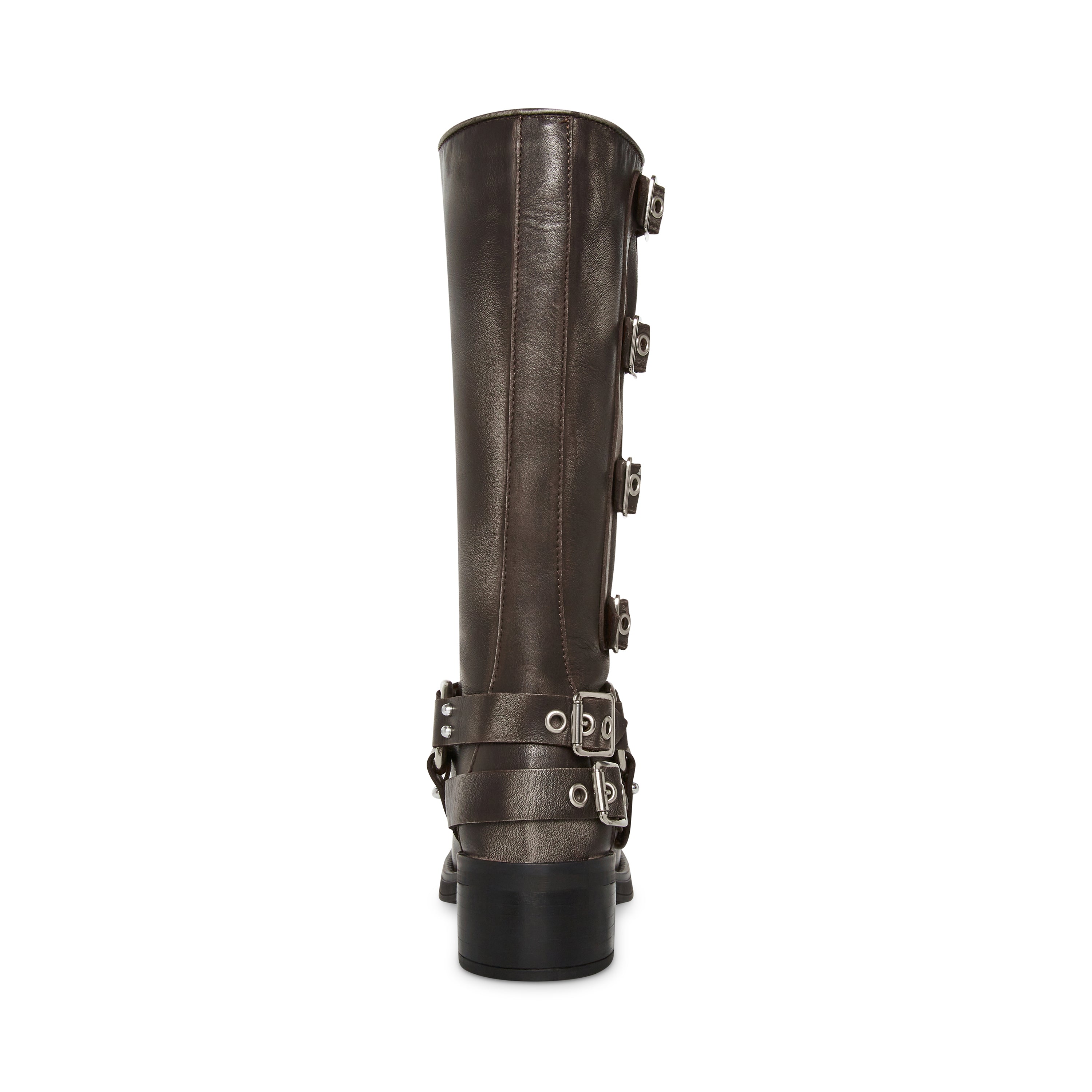 BROCKS Black Leather Knee High Boots | Women's Designer Boots – Steve ...