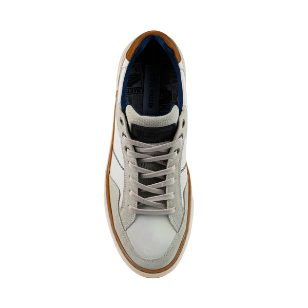 BRYGGS WHITE LEATHER - Men's Shoes - Steve Madden Canada