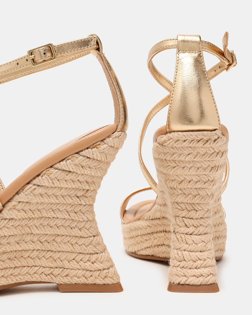 CALIANA GOLD LEATHER - Women's Shoes - Steve Madden Canada - view 3