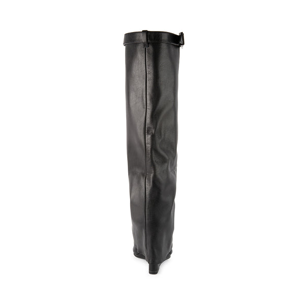 CORENNE Black Leather Knee High Boots | Women's Designer Boots – Steve ...