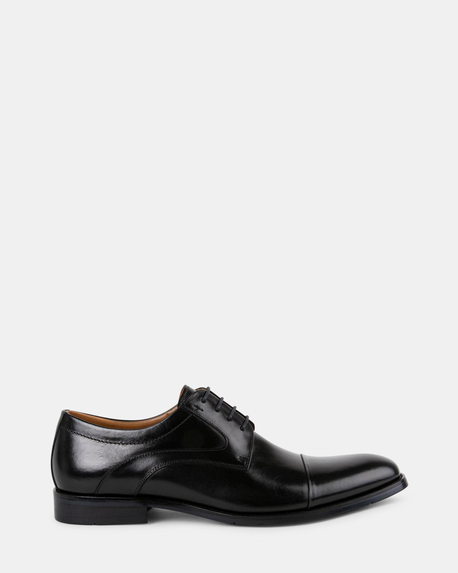 DAEGAN Black Leather Men's Dress Shoes