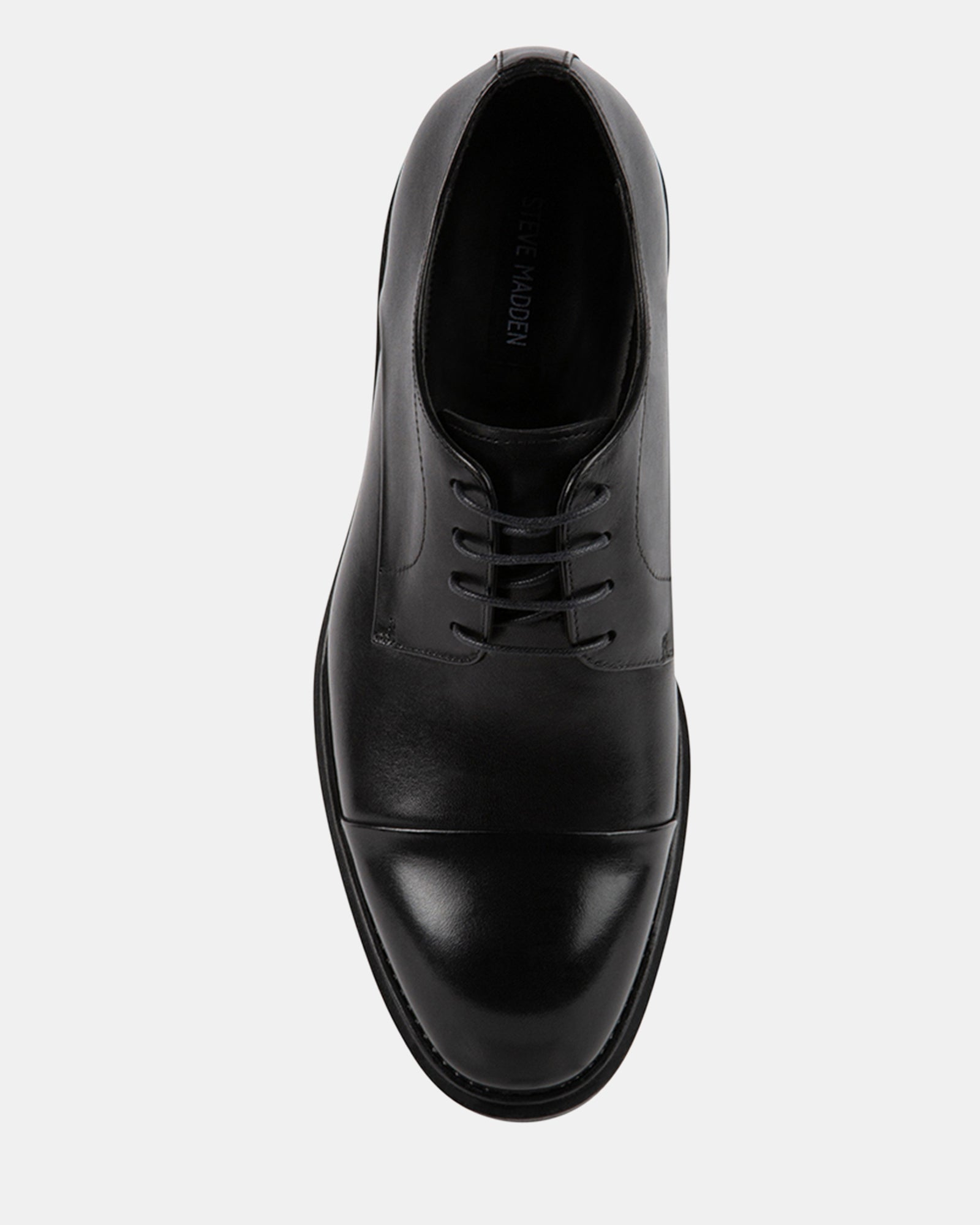 steve madden mens black dress shoes Steve Madden Men's Natan Leather Slip-On Loafers - Black/White
