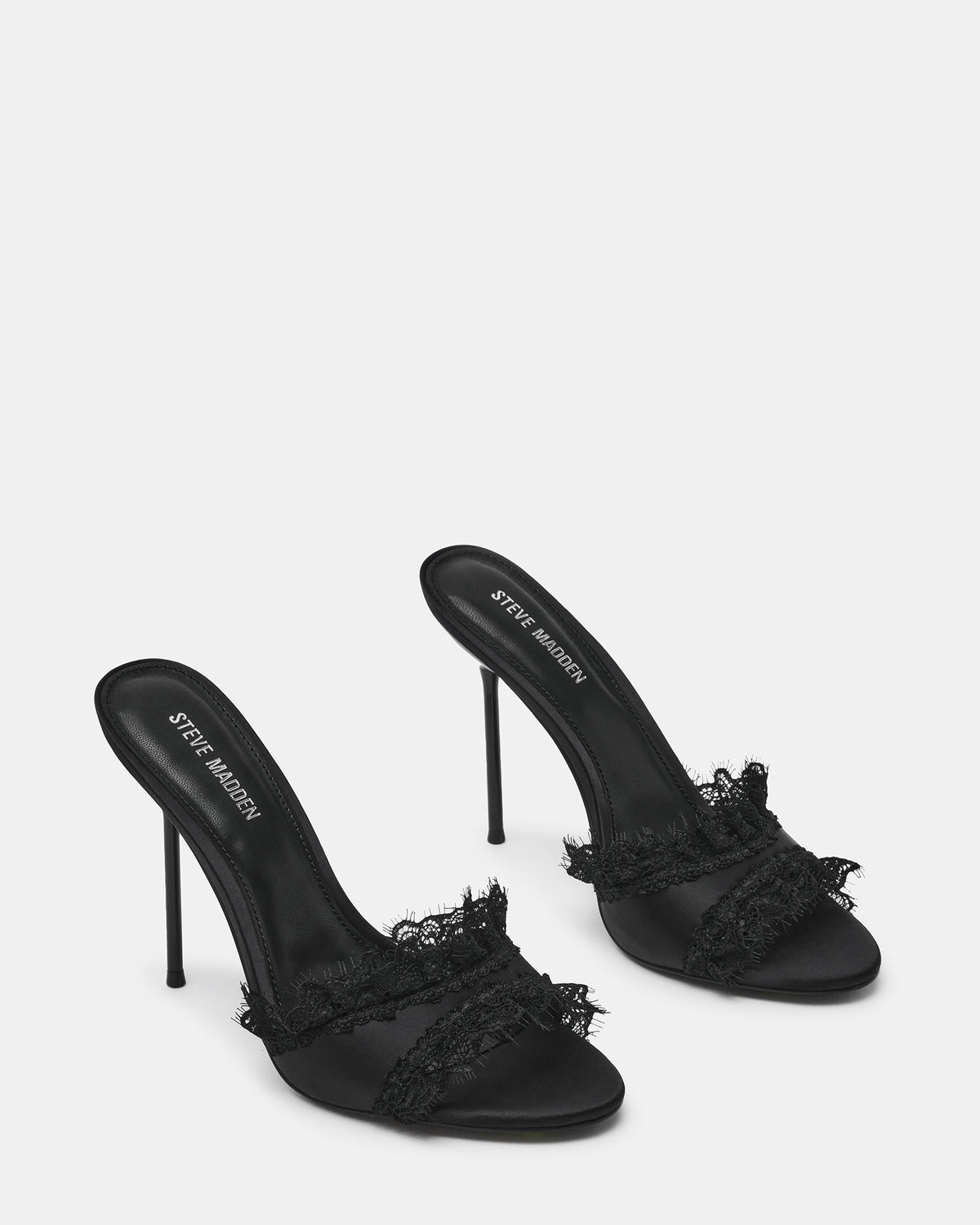 DAVINA-L BLACK SATIN - Women's Shoes - Steve Madden Canada - view 3