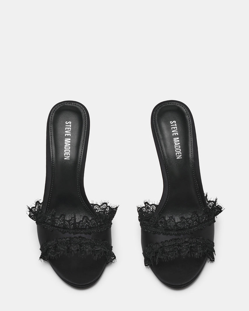 DAVINA-L BLACK SATIN - Women's Shoes - Steve Madden Canada - view 5