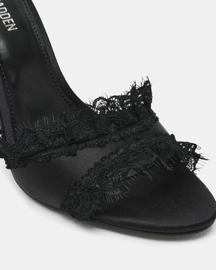 DAVINA-L BLACK SATIN - Women's Shoes - Steve Madden Canada - view 4