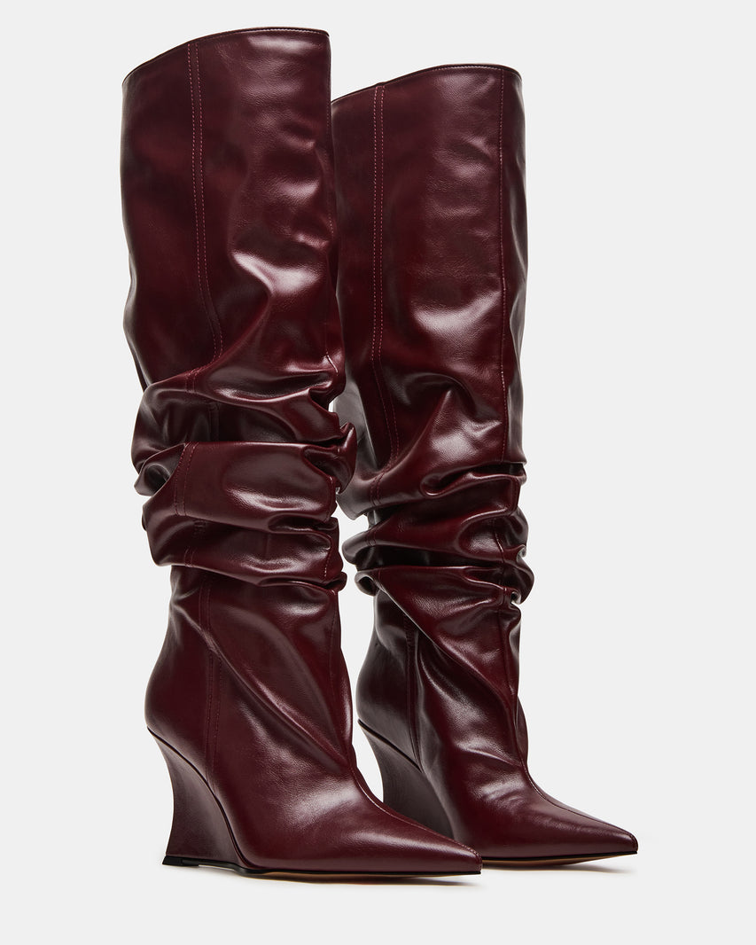 DISTORTION BURGUNDY - Women's Shoes - Steve Madden Canada