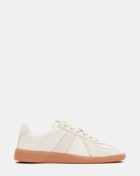 DIXIN White Leather Low-Top Sneakers | Women's Designer
