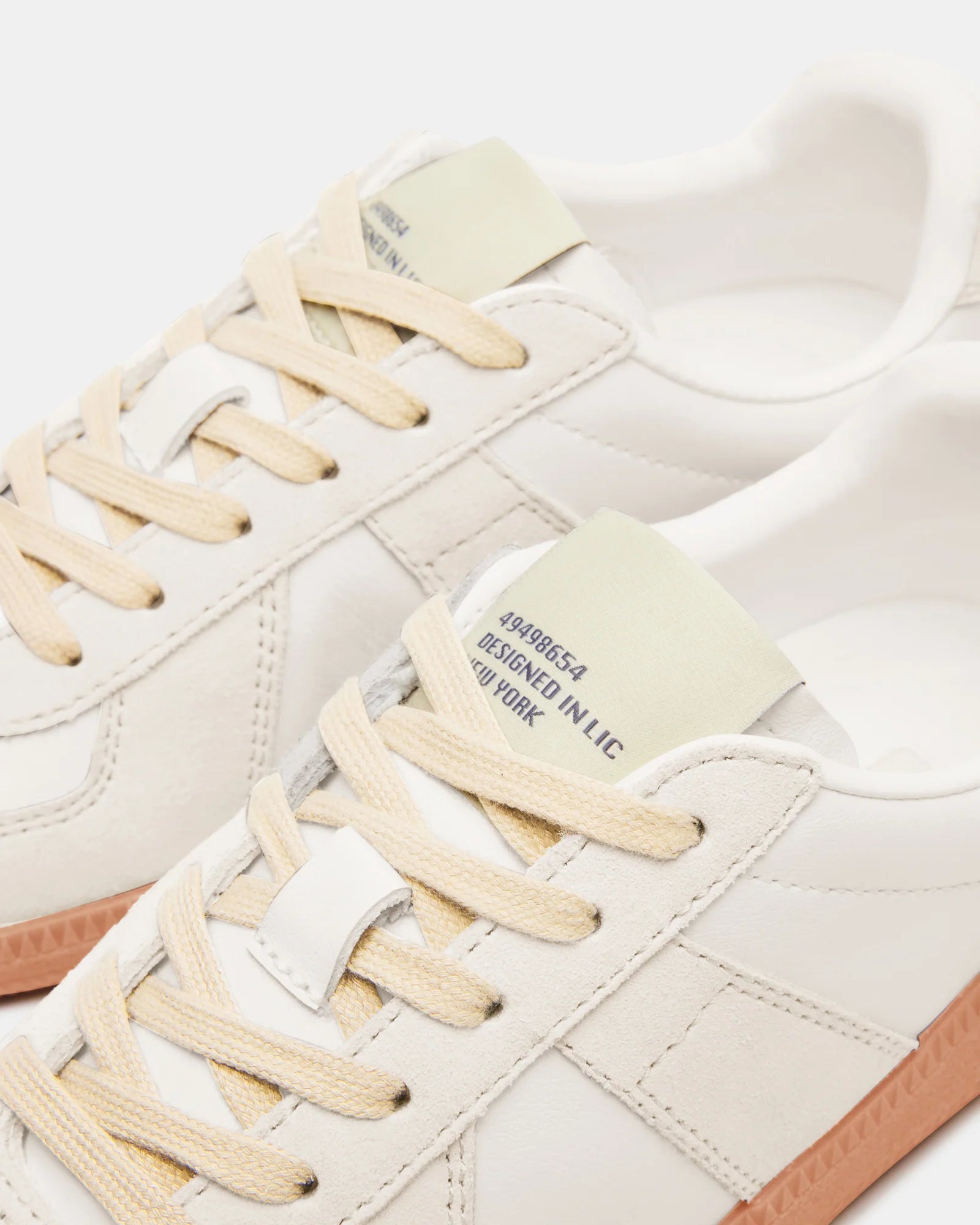 DIXIN White Leather Low-Top Sneakers | Women's Designer DIXIN White Leather Low-Top Sneakers | Women's Designer