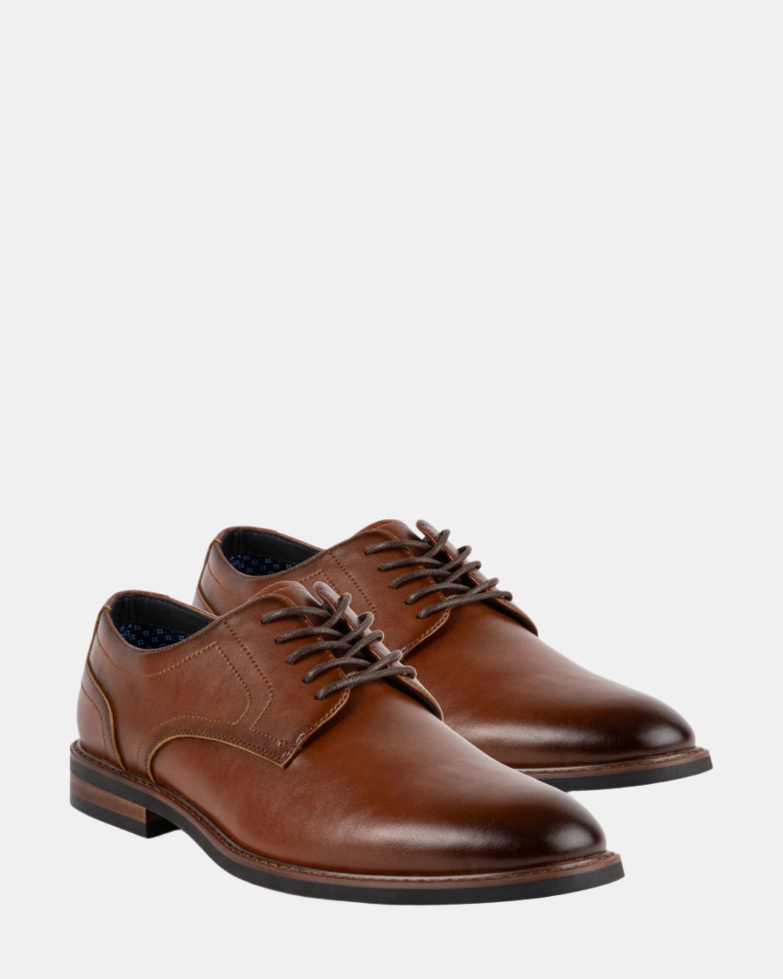 EDWARDS Tan Leather Lace Up Dress Shoes EDWARDS Tan Leather Lace Up Dress Shoes