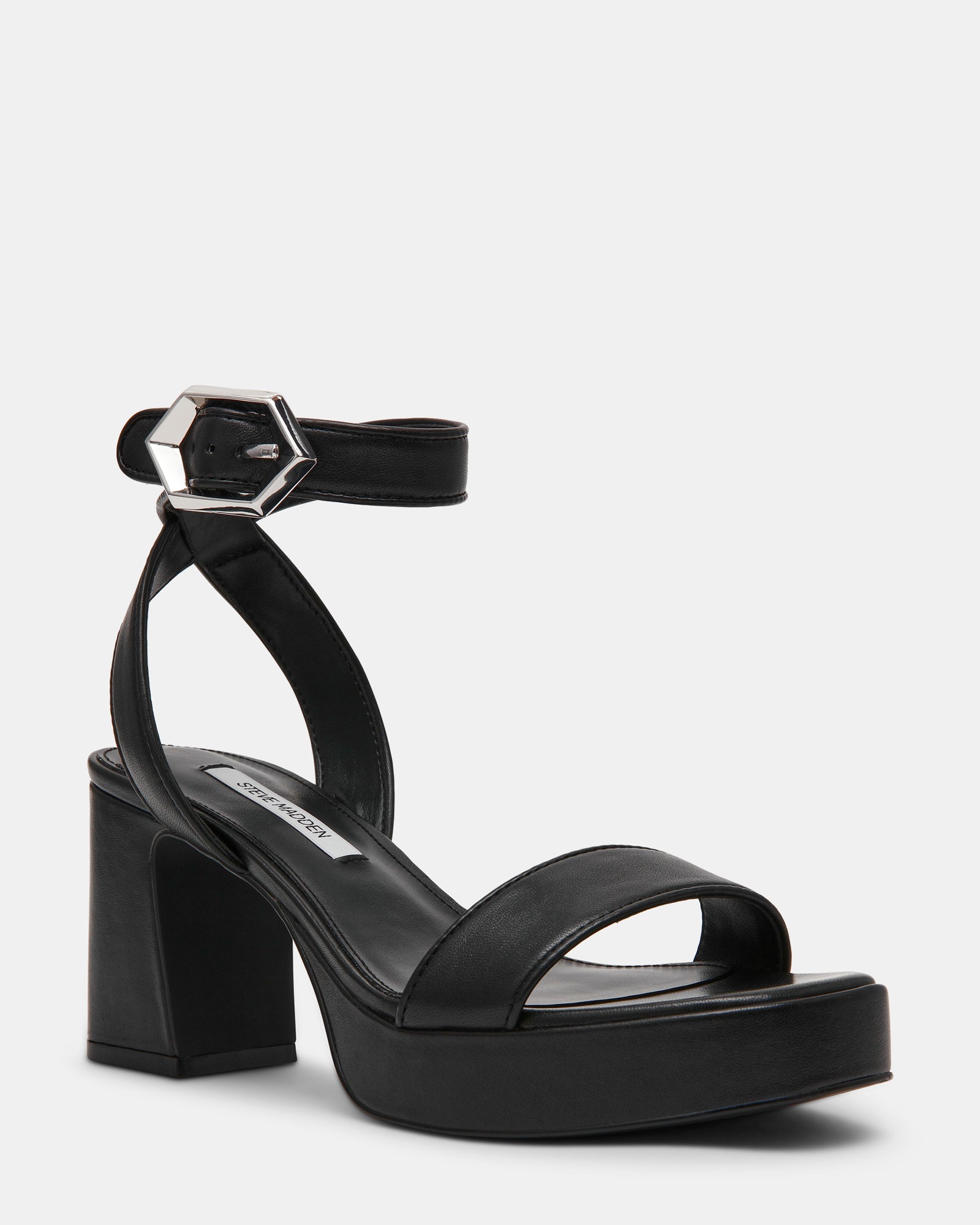 ELIDA BLACK LEATHER - Women's Shoes - Steve Madden Canada - view 2