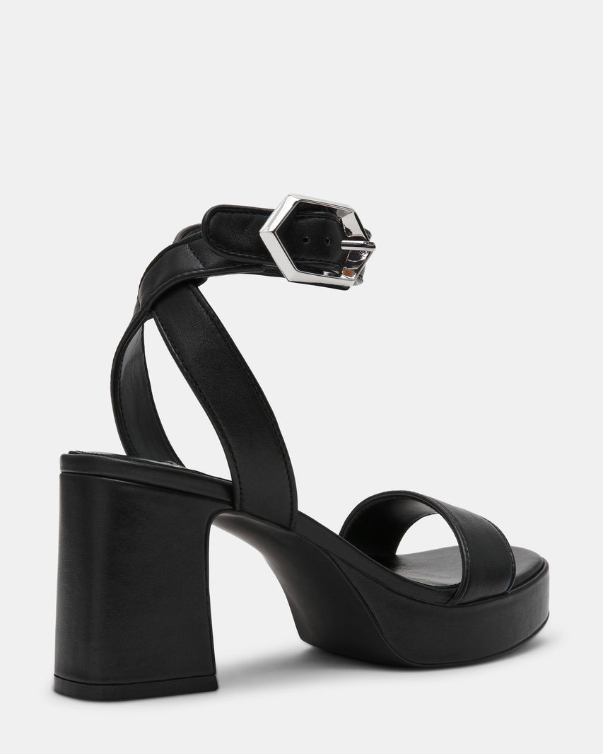 ELIDA BLACK LEATHER - Women's Shoes - Steve Madden Canada - view 6