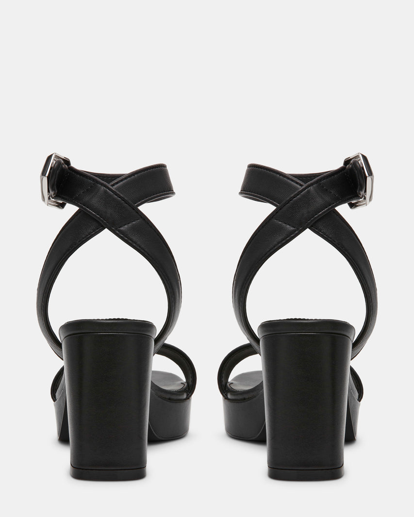 ELIDA BLACK LEATHER - Women's Shoes - Steve Madden Canada - view 5