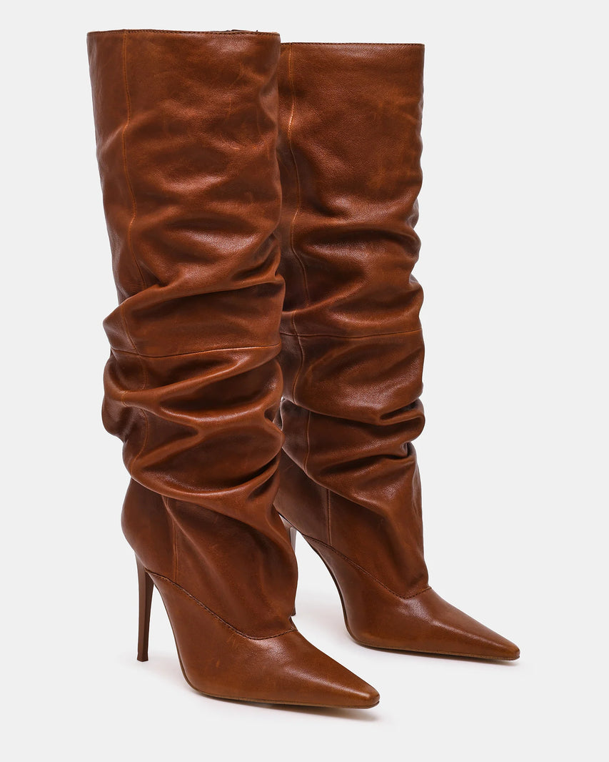 ELONA BROWN LEATHER - Women's Shoes - Steve Madden Canada - view 3