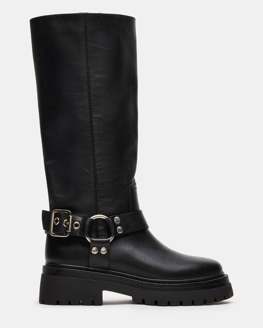EVEREST BLACK LEATHER - Women's Shoes - Steve Madden Canada