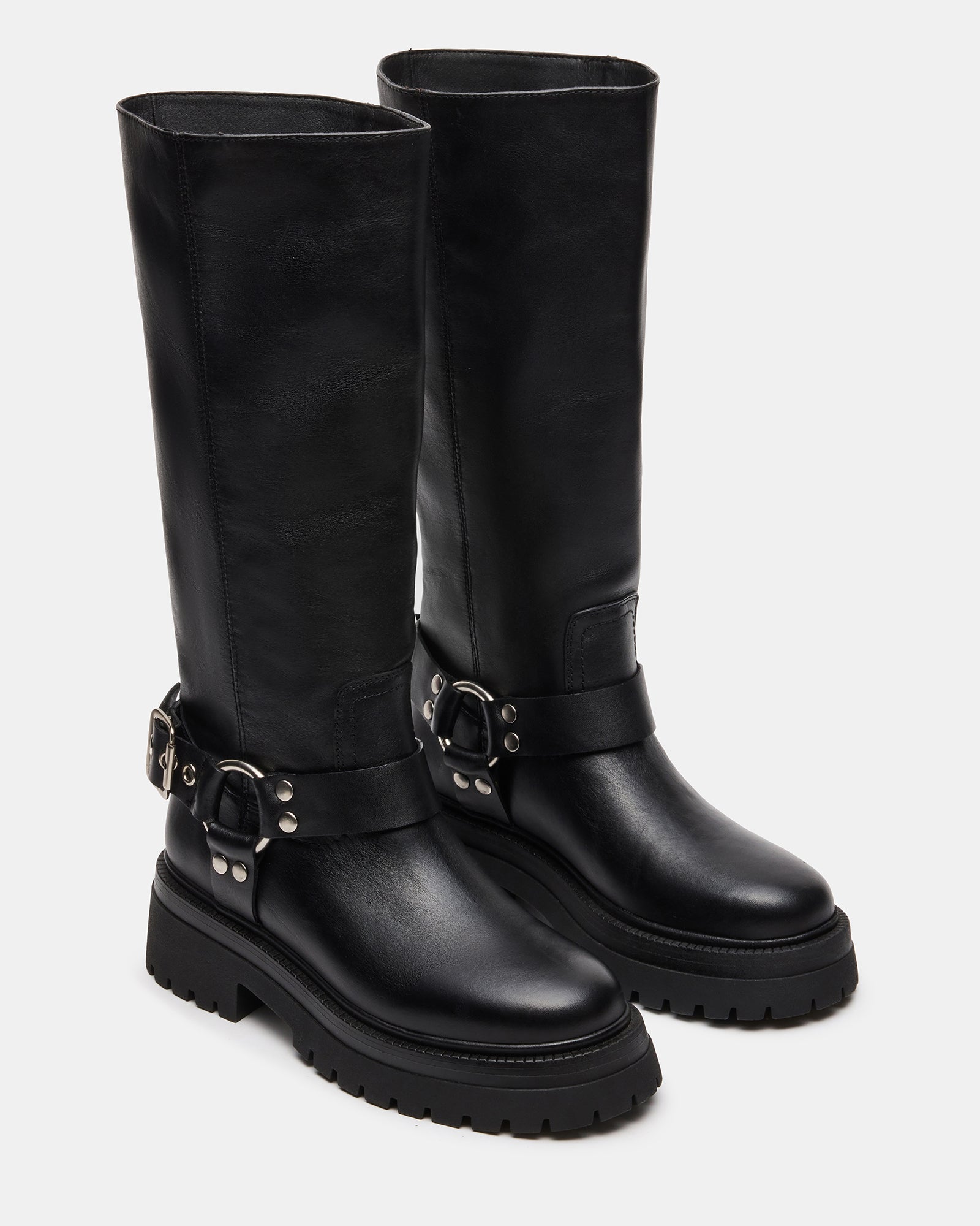 EVEREST BLACK LEATHER - Women's Shoes - Steve Madden Canada - view 2