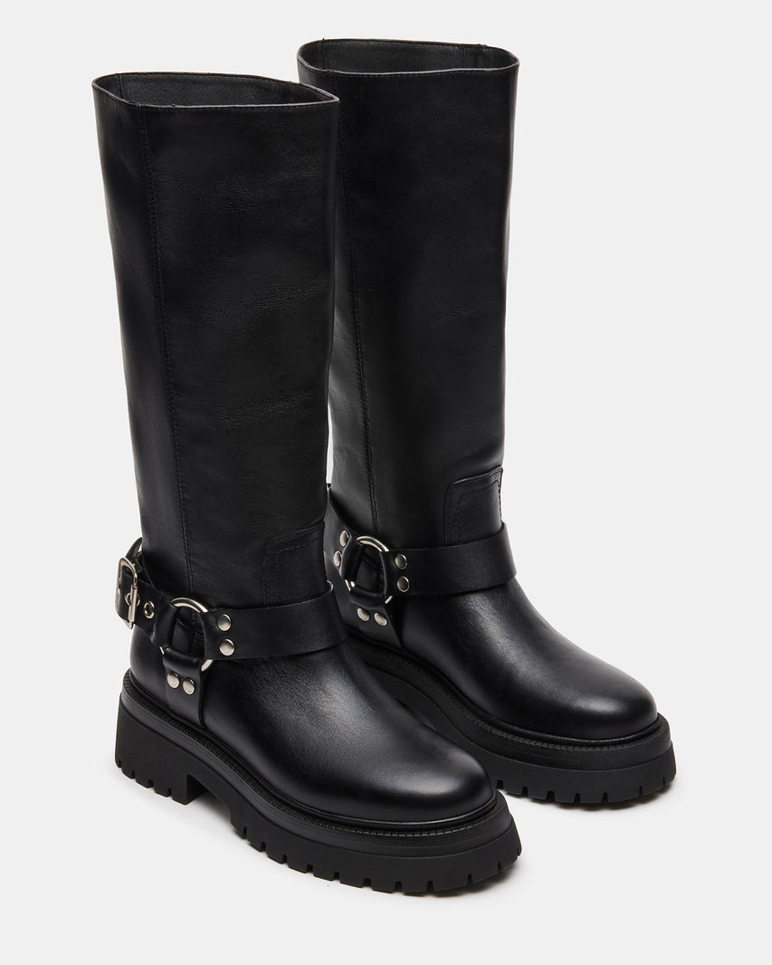 EVEREST BLACK LEATHER - Women's Shoes - Steve Madden Canada - view 2