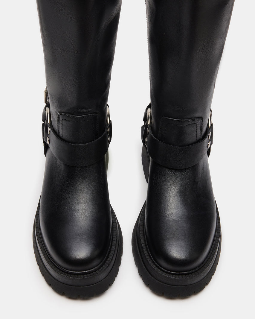 EVEREST BLACK LEATHER - Women's Shoes - Steve Madden Canada - view 4
