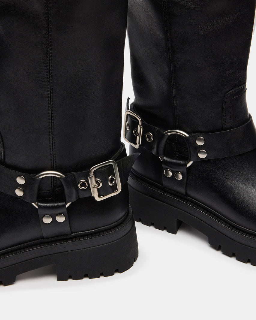 EVEREST BLACK LEATHER - Women's Shoes - Steve Madden Canada - view 3