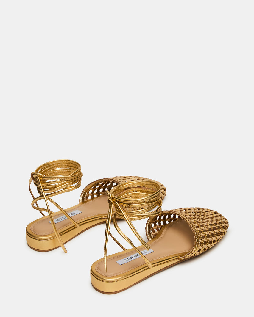 FLUTTERRR GOLD LEATHER - Women's Shoes - Steve Madden Canada - view 6