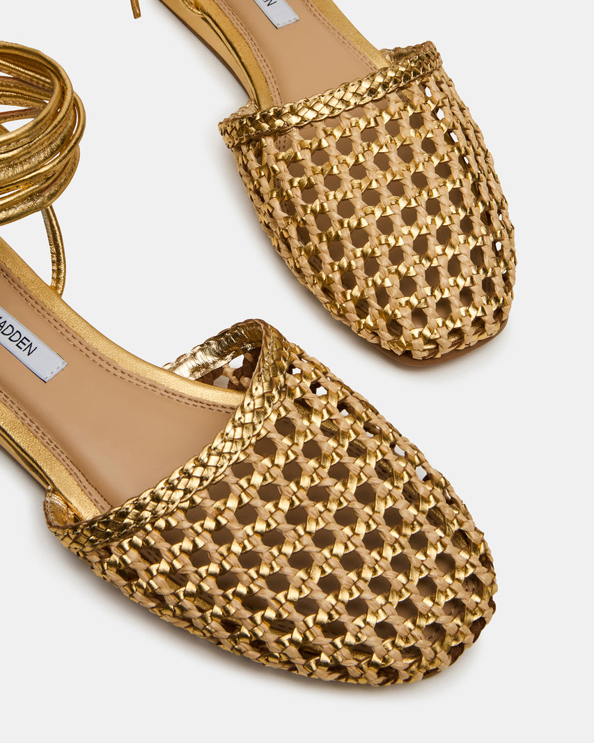 FLUTTERRR GOLD LEATHER - Women's Shoes - Steve Madden Canada - view 4