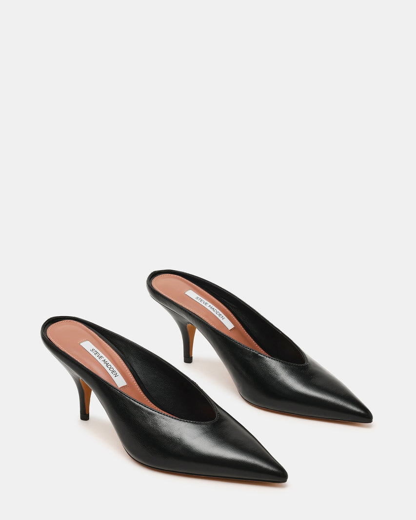 FONZA BLACK LEATHER - Women's Shoes - Steve Madden Canada - view 2