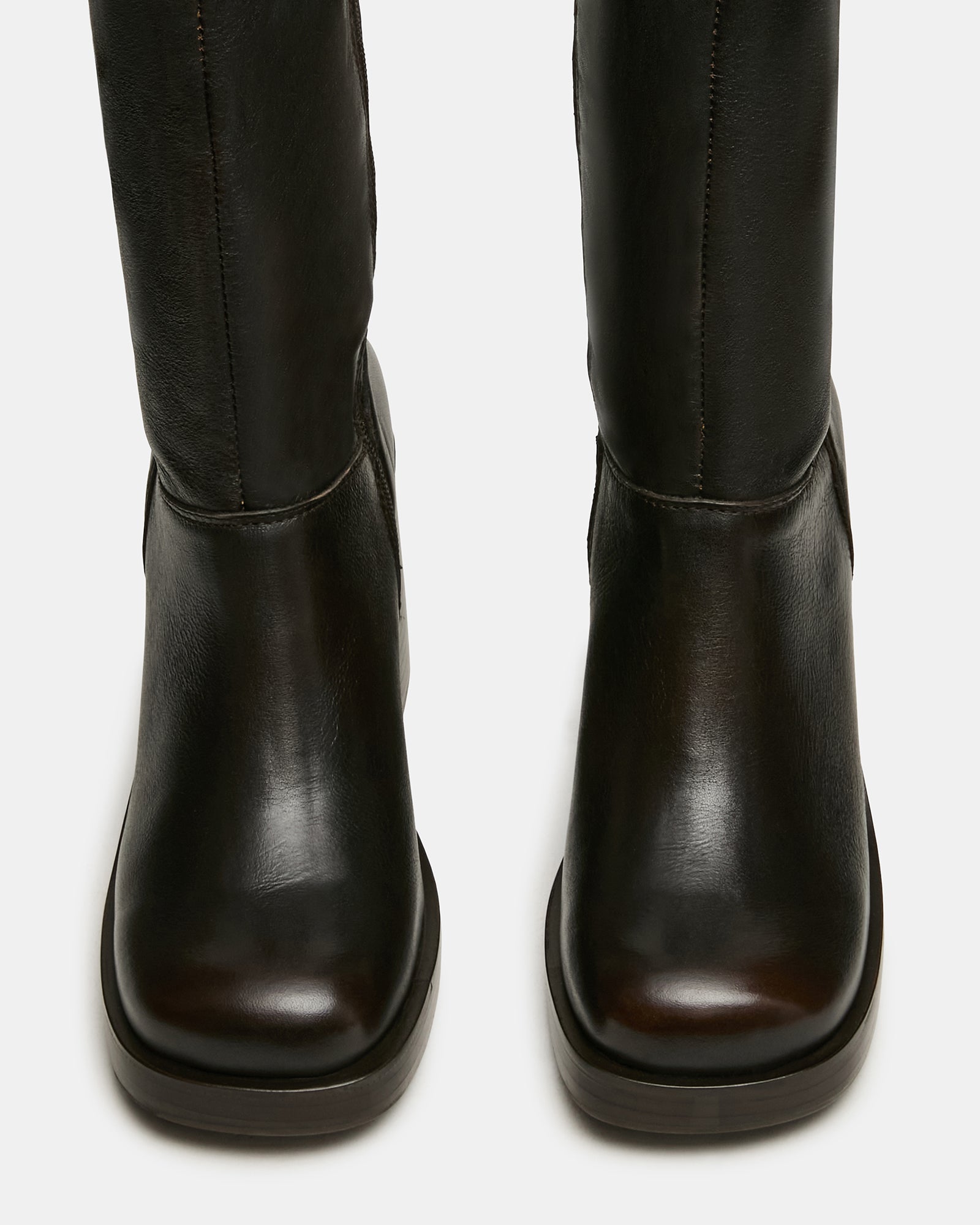 FUSION BROWN LEATHER - Women's Shoes - Steve Madden Canada - view 4