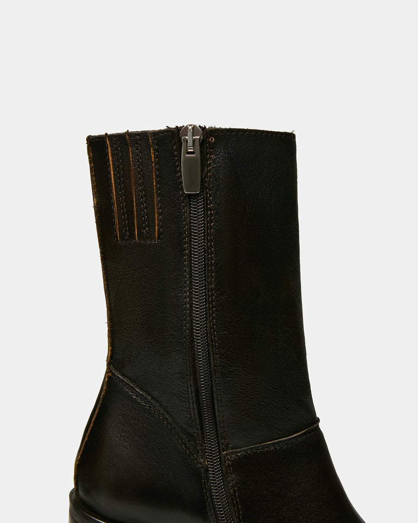 FUSION BROWN LEATHER - Women's Shoes - Steve Madden Canada - view 5