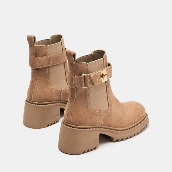 GATES TAUPE SUEDE - Women's Shoes - Steve Madden Canada