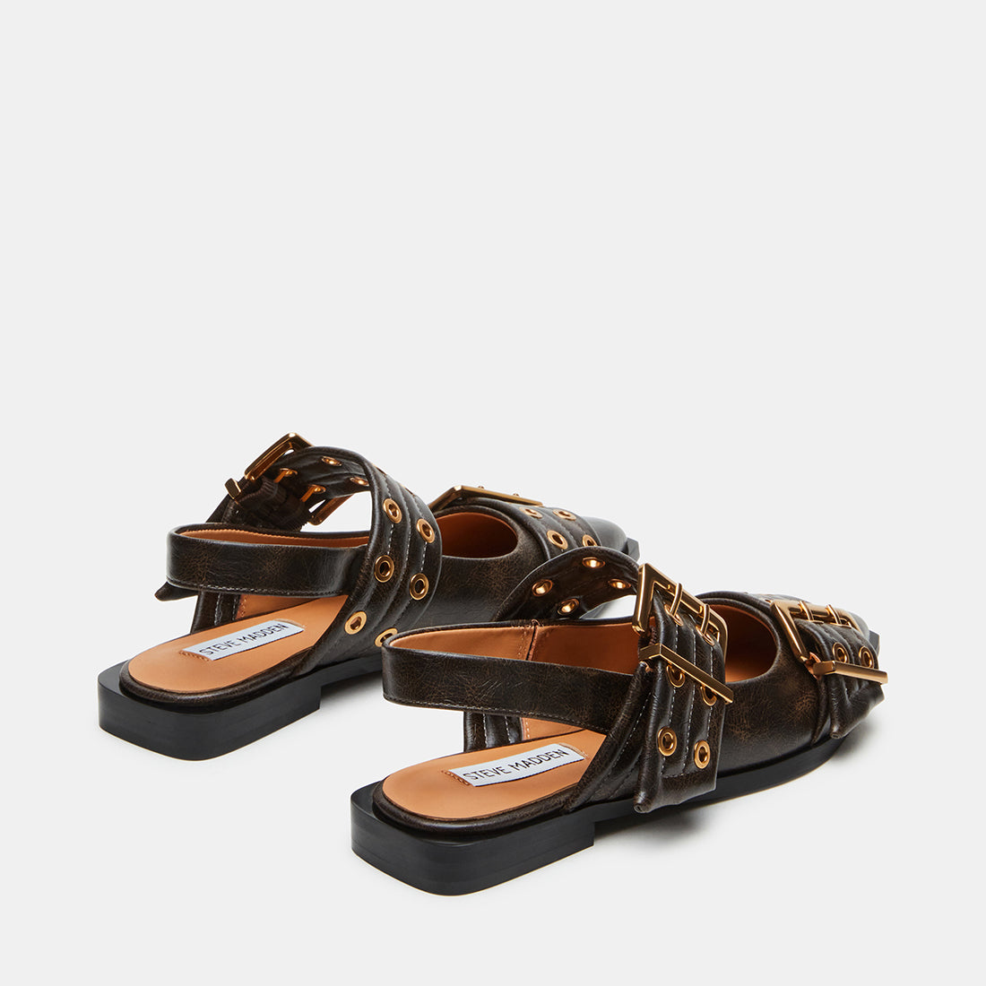 Steve madden pointy brown snakeskin flats  /// size 9 main image 1