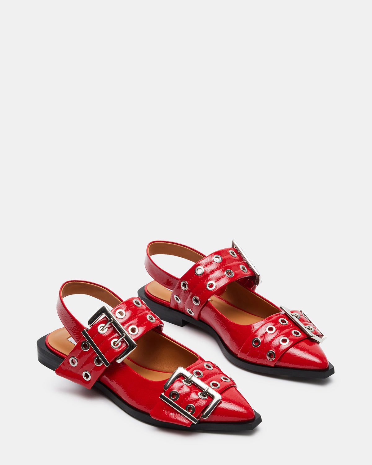GRAYA Red Patent Slingback Pointy Toe Flats | Women's Designer Shoes GRAYA Red Patent Slingback Pointy Toe Flats | Women's Designer Shoes
