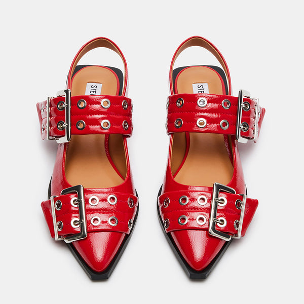 GRAYA RED PATENT - Women's Shoes - Steve Madden Canada