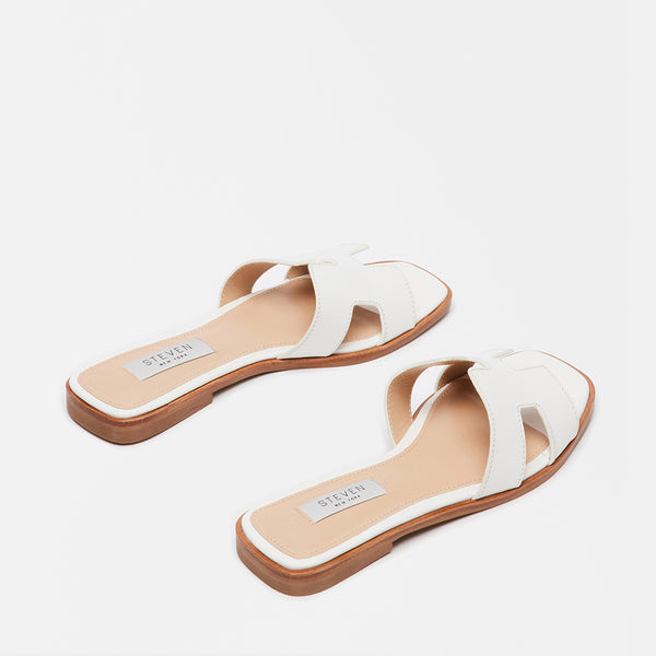 HADYN WHITE LEATHER - Women's Shoes - Steve Madden Canada