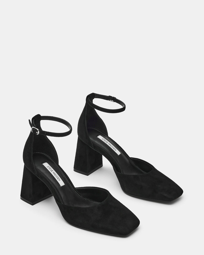 HARTLYN BLACK SUEDE - Women's Shoes - Steve Madden Canada - view 2