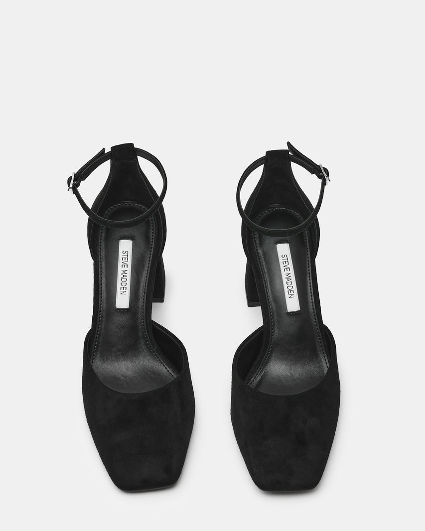 HARTLYN BLACK SUEDE - Women's Shoes - Steve Madden Canada - view 4