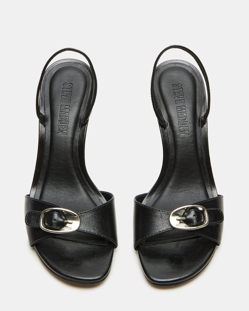 HENRIETTA BLACK LEATHER - Women's Shoes - Steve Madden Canada - view 4