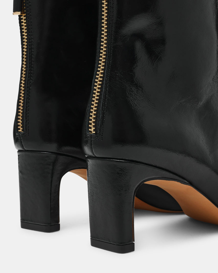 JAMIYAH BLACK LEATHER - Women's Shoes - Steve Madden Canada - view 4