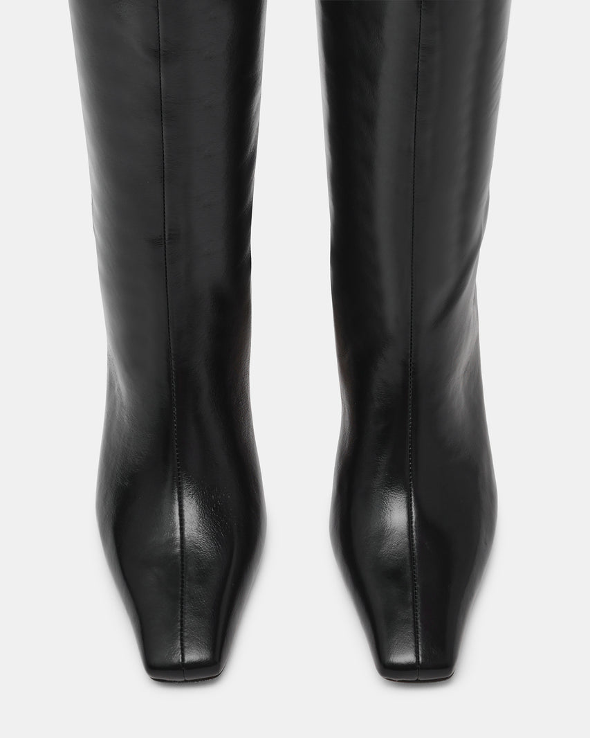 JENDI BLACK LEATHER - Women's Shoes - Steve Madden Canada - view 4